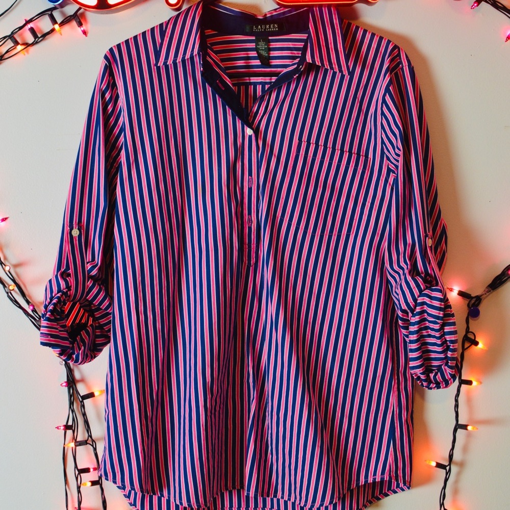 Ralph Lauren Pinstriped Button-Up
